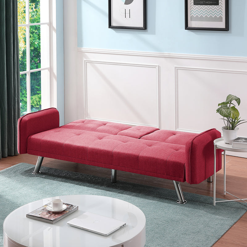 SLEEPER SOFA RED COLOR (Replace W22307250。Size difference, See Details in page.)