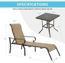Patio chaise lounges outdoors, poolside chairs with coffee tabel - Atlantic Fine Furniture Inc