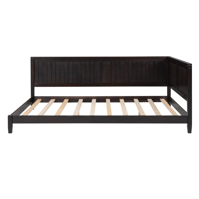 Full Size Wood Daybed/Sofa Bed, Espresso