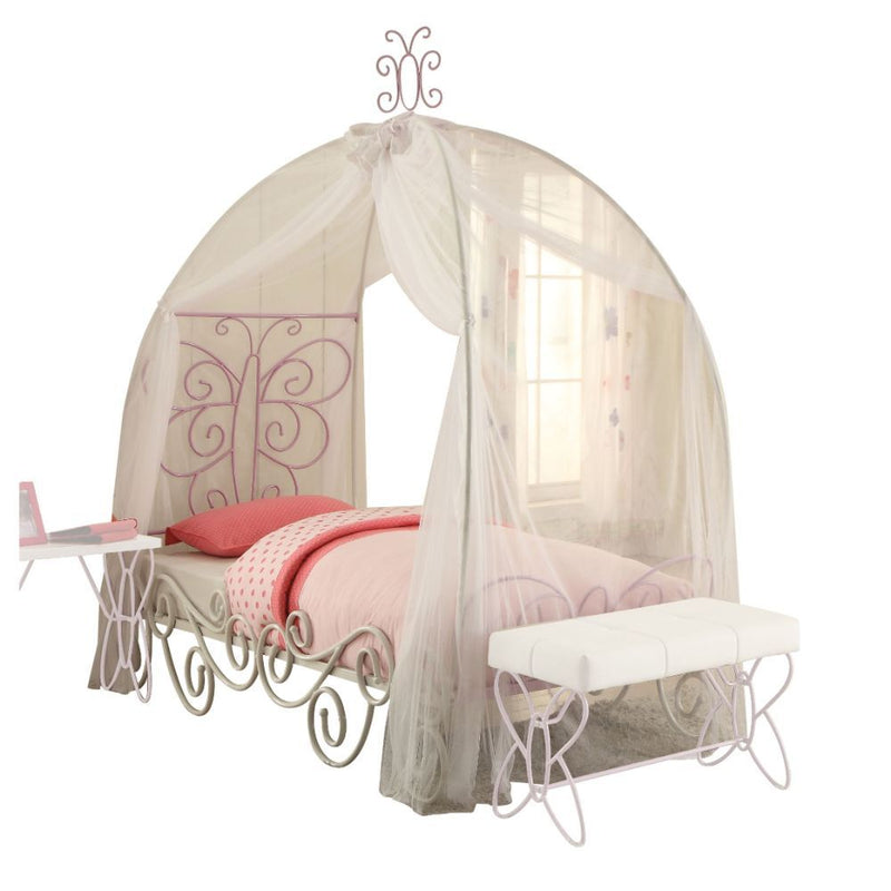 Priya II - Twin Bed - White & Light Purple