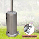 Outdoor Patio Heater 41000btu Floorstanding Propane Heater With Wheels - Atlantic Fine Furniture Inc