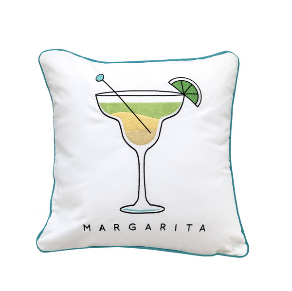 Cocktail Hour-Margarita Indoor/Outdoor Pillow