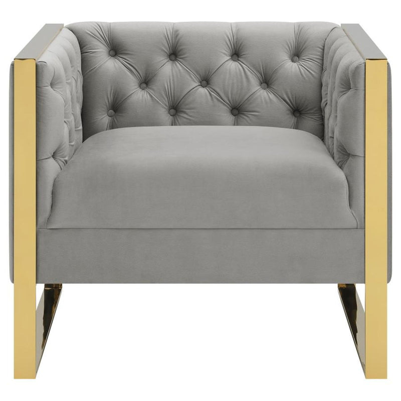 Eastbrook - Tufted Back Chair - Gray