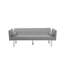 Square arm sleeper sofa Grey VELVET ***Not available for sale on Walmart*** - Atlantic Fine Furniture Inc
