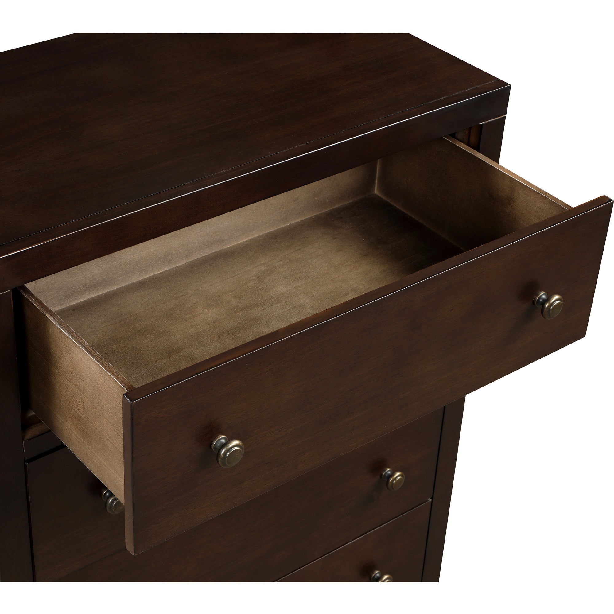 Classic Rich Brown 3 Pieces Queen Bedroom Set (Queen Bed + Nightstand+ Chest) - Atlantic Fine Furniture Inc