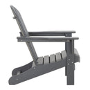 HDPE Adirondack Chair, Gray, Set of 2 - Atlantic Fine Furniture Inc