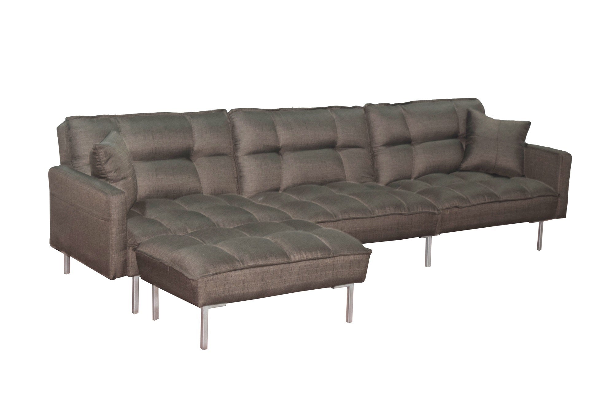 Sectional sofa couch sleeper brown - Atlantic Fine Furniture Inc