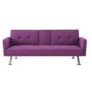 Convertible Folding Sofa Bed with Armrest , Fabric Sleeper Sofa Couch for Living Room . - Atlantic Fine Furniture Inc