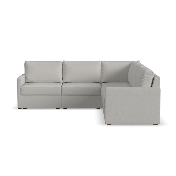 Flex - 5 Seat Sectional - Pearl Silver