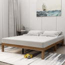 Queen Size Wood Platform Bed Frame,No Box Spring Needed,Strong Wood Slat Support,  Easy Assembly - Atlantic Fine Furniture Inc