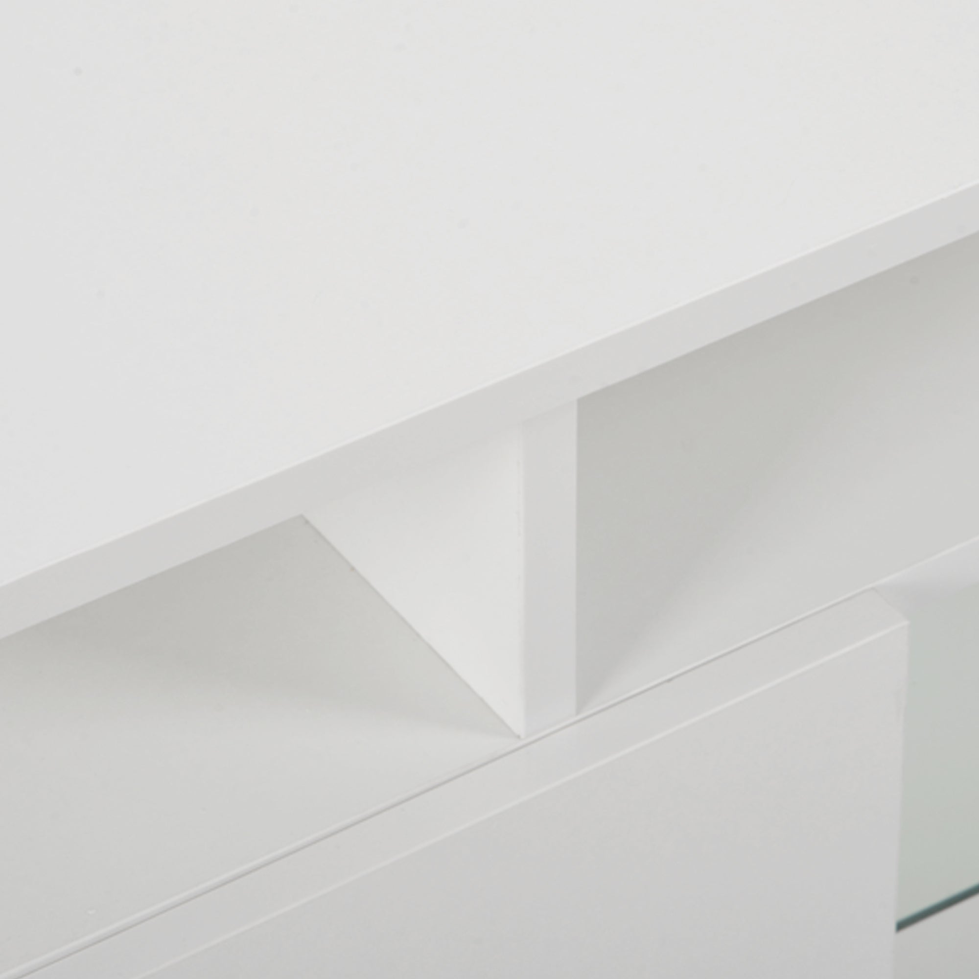ON-TREND Modern TV Stand for TVs up to 65inches with LED lights, 16 Colors, for Livingroom, Bedroom, White  (OLD SKU: WF280706AAK) - Atlantic Fine Furniture Inc