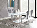 Brooklyn - 5 Piece Rectangular Dining Set - White High Gloss - Atlantic Fine Furniture Inc