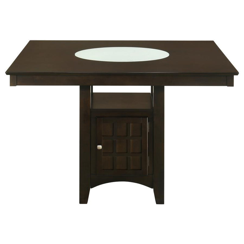 Gabriel - Square Counter Height Dining Table - Cappuccino