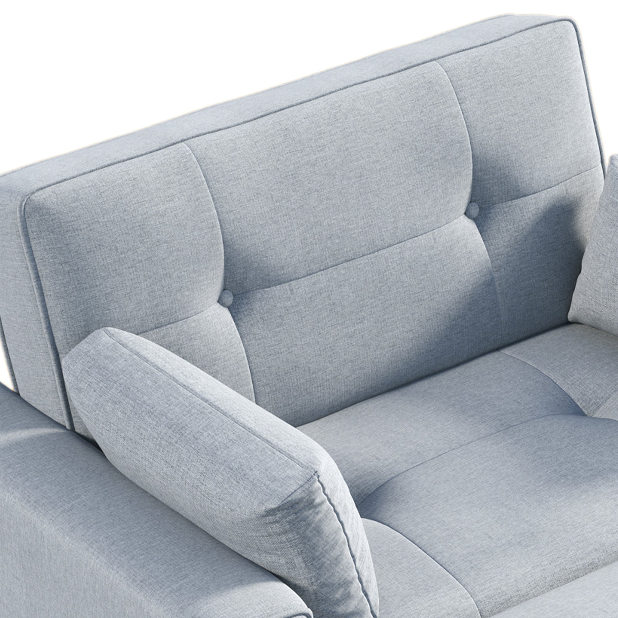 Orisfur. 48" Convertible Sleeper Sofa Bed, Multi-Functional Adjustable Single Bed Chair  with USB Port and 2 Pillows for Small Space - Atlantic Fine Furniture Inc