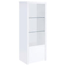 Jude - 3 Piece TV Entertainment Center - White High Gloss - Atlantic Fine Furniture Inc