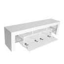 High Gloss UV Led Lights TV Stand,TV Cabinet.TV Bench.White Color. - Atlantic Fine Furniture Inc