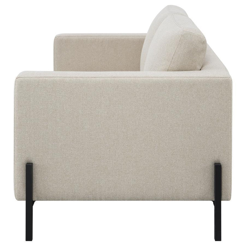 Tilly - Upholstered Track Arm Loveseat - Oatmeal