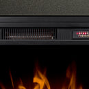 Farmhouse TV Stand, Fireplace TV Stand, Wood Entertainment Center Media Console with Storage,Black - Atlantic Fine Furniture Inc