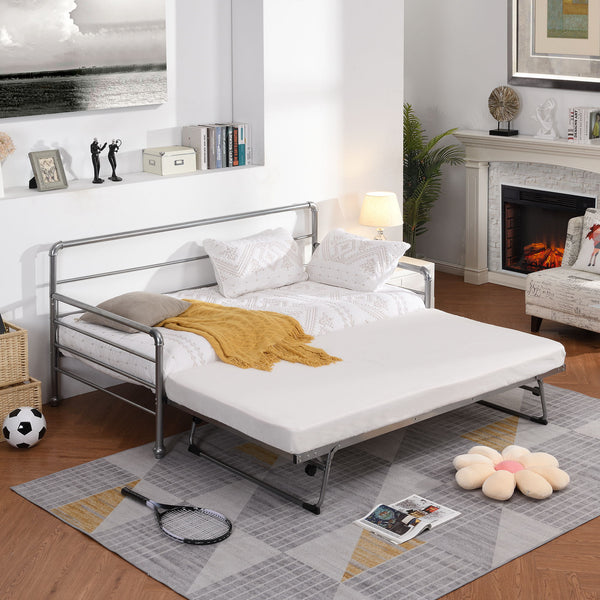 Daybed With Adjustable Trundle - Pop Up Trundle