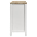 Hollis - 2 Door Dining Sideboard Buffet Storage Cabinet - White - Atlantic Fine Furniture Inc