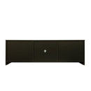 Black TV cabinet with color-changing light strip, suitable for living room, bedroom, etc - Atlantic Fine Furniture Inc