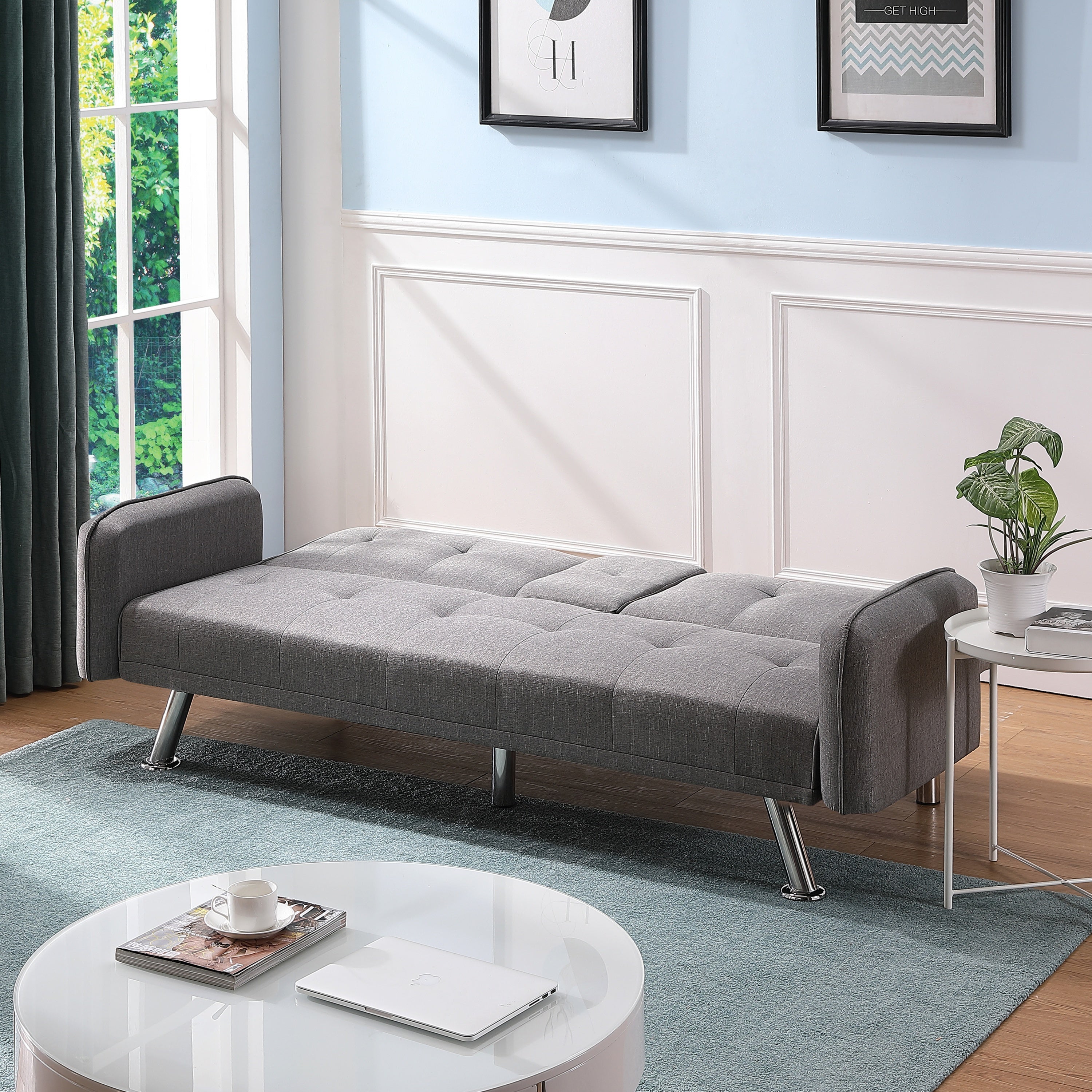SLEEPER SOFA LIGHT GREY（same as W22339669。Size difference, See Details in page.） - Atlantic Fine Furniture Inc