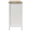 Hollis - 2 Door Dining Sideboard Buffet Storage Cabinet - White - Atlantic Fine Furniture Inc