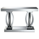 Amalia - Mirrored Acrylic Entryway Sofa Console Table - Silver - Atlantic Fine Furniture Inc