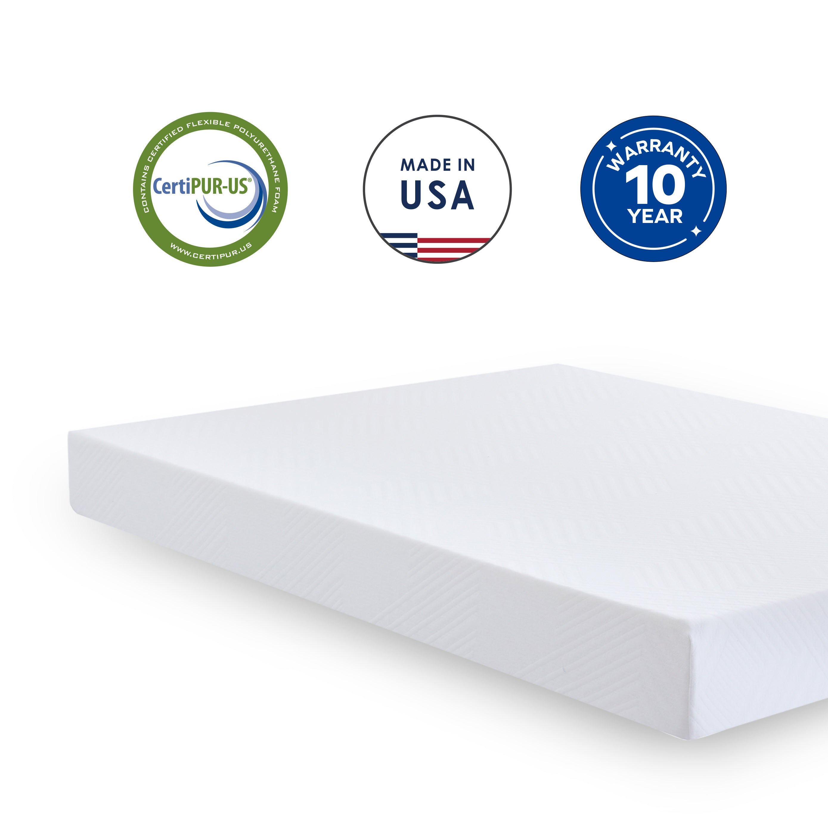 Green Tea Infused Memory Foam Queen Mattress, 8 inch Gel Memory Foam Mattress for a Cool Sleep, Bed in a Box - Atlantic Fine Furniture Inc