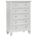 Sandy Beach - 5-drawer Chest - Atlantic Fine Furniture Inc