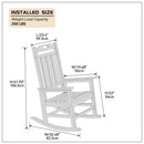 HDPE Rocking Chair, Red - Atlantic Fine Furniture Inc