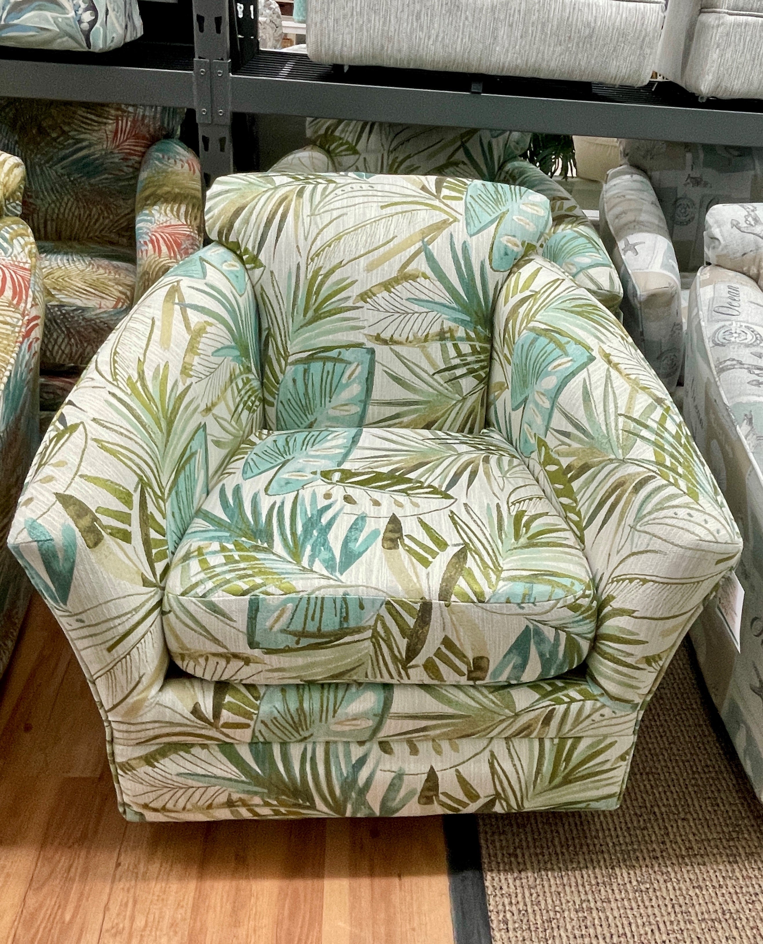 Custom Swivel Glider Barrel Chair - Atlantic Fine Furniture Inc