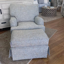 Custom Skirted Ottoman - Atlantic Fine Furniture Inc