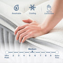 King Mattress,12 Inch Euro Top Hybrid Mattress, Gel Memory Foam with Pocket Spring Mattress in a Box for Cool Sleep and Balance Support, Medium Feel Mattress, CertiPUR-US Certified - Atlantic Fine Furniture Inc