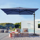 Lausaint Home 8Ft Cantilever Patio Umbrella Square Deluxe Offset Umbrella 360°Rotation Heavy Duty Patio Hanging Umbrella for Market Garden Deck Pool Backyard Patio - Atlantic Fine Furniture Inc