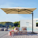 Lausaint Home 8Ft Cantilever Patio Umbrella Square Deluxe Offset Umbrella 360°Rotation Heavy Duty Patio Hanging Umbrella for Market Garden Deck Pool Backyard Patio - Atlantic Fine Furniture Inc