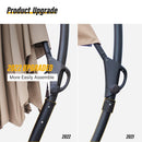 LAUSAINT HOME Outdoor Patio Umbrellas, 11FT Outdoor Umbrella with Base Included, Upgraded Curvy Aluminum Offset Cantilever Umbrella with 360°Rotation Deisgn for Garden Pool Backyard Market Deck - Atlantic Fine Furniture Inc
