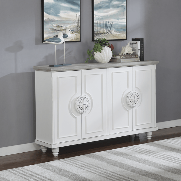 Leeward Island Cabinet - French Gray - Atlantic Fine Furniture Inc