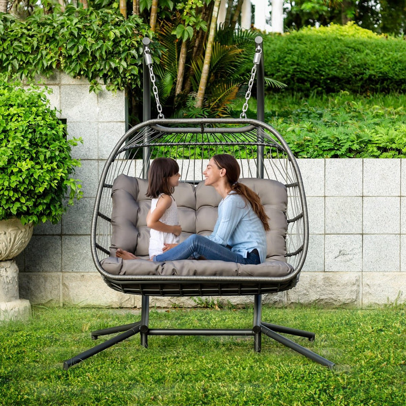 Garden Swing Double Hammock Chair Indoor Outdoor Swing Indoor