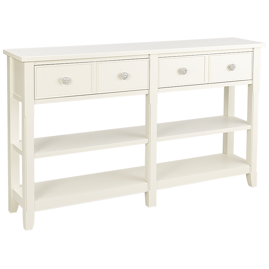 Marathon Console Table - White - Atlantic Fine Furniture Inc