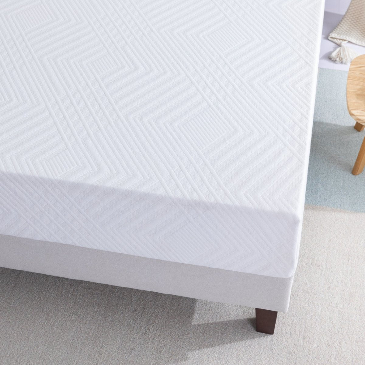 Memory Foam King Mattress, 10 inch Gel Memory Foam Mattress for a Cool Sleep, Bed in a Box, Green Tea Infused, CertiPUR-US Certified, Made in USA - Atlantic Fine Furniture Inc