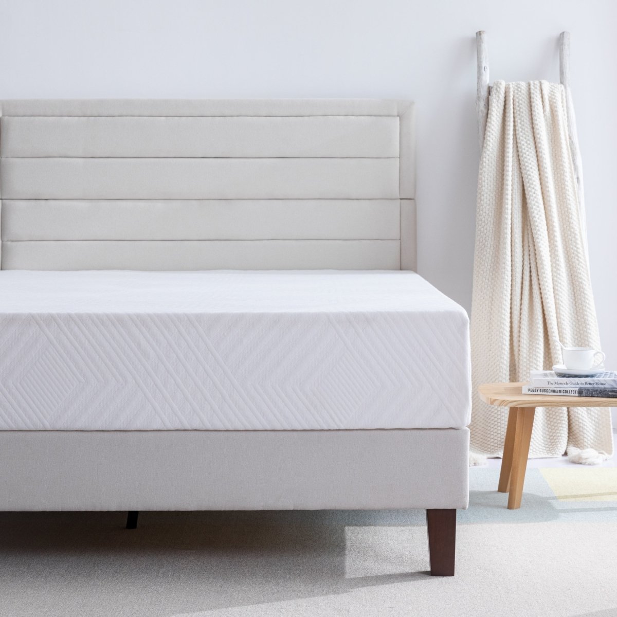 Memory Foam Twin Mattress, 10 inch Gel Memory Foam Mattress for a Cool Sleep, Bed in a Box, Green Tea Infused, CertiPUR-US Certified, Made in USA - Atlantic Fine Furniture Inc
