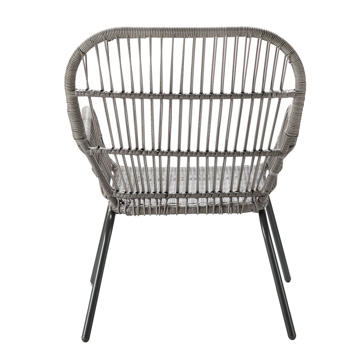 Messina Patio Bistro Set 3 Piece Outdoor Rattan Seating Group with Cushions - Atlantic Fine Furniture Inc